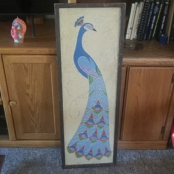 Art Vintage Texture Peacock Wall Art Poshmark